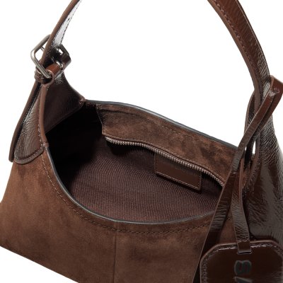 THE SMALL BELTED SACK BAG IN SUEDE